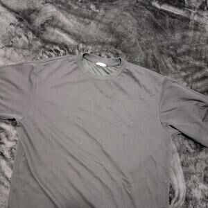 Grey uniqlo cotton t shirt uniqlo
